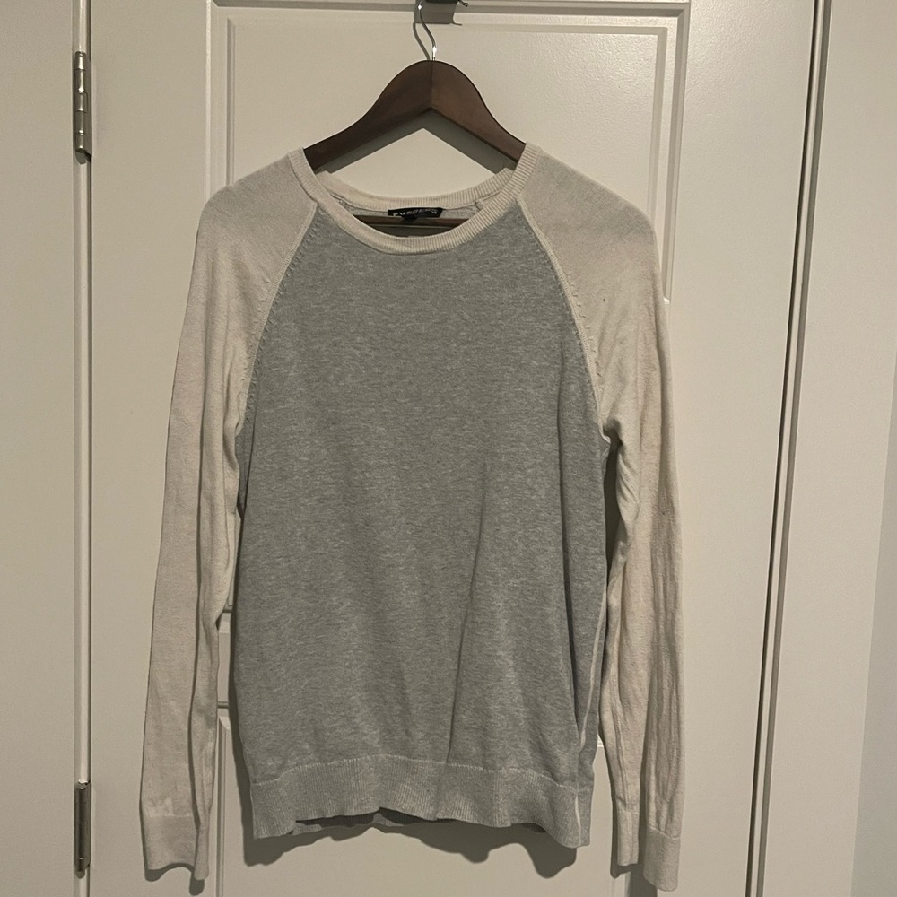 Men’s Express Color Block Crewneck Sweater